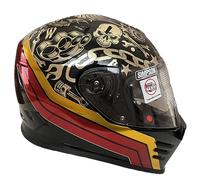 Simpson Venom Tattoo, full face helmet XXL Black/Gold/Red/Grey