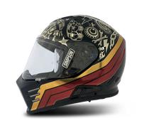 Simpson Venom Tatoo Full Face Helmet Black ChromeL Black Chrome
