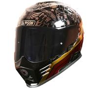 Simpson Venom Tattoo, full face helmet XS Black/Gold/Red/Grey