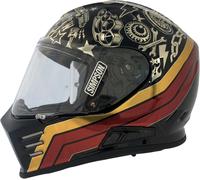 Simpson Venom Tattoo, full face helmet XL Black/Gold/Red/Grey