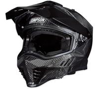 Simpson Xcursion Bandit Carbon, adventure helmet M Carbon