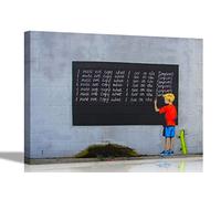 Simpsons Bart By Banksy Canvas Wall Art Prints Quotes on Pictures Graffiti Artwork 30 x 20cm (12 x 8 inches) A4