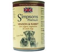 Simpsons Premium 6 x Organic Adult Venison & Rabbit Casserole 400g