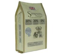 Simpsons Premium 80/20 Adult Dog Mixed Meat & Fish 12kg Holistic & Natural Dog Food No Cereals High Meat Content with Human Grade Protein Meat & Animal Ingredients
