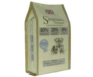 Simpsons Premium 80/20 Adult Dog - Mixed Meat & Fish - Economy Pack: 2 x 12kg