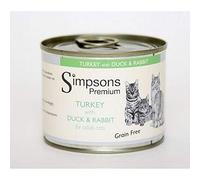 Simpsons Premium Cat Adult Turkey, Duck & Rabbit 200g [DCse 6]