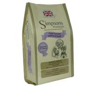 Simpsons Premium Sensitive Puppy Salmon & Potato 2 x 12kg Natural & Complete Puppy Food with Sensitive Skin and/or Tummy Balance Grain Free Diet Contains All the Nutrients for Growing Puppy