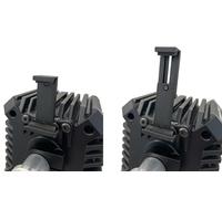 SimRaceMods Universal Fanatec Phone Holder, Compatible with Podium, Clubsport, CSL DD, GT DD Pro Wheel Bases, Adjustable Width 58-130mm, Front-Mount Dashboard Display
