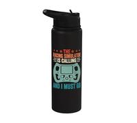 Simracing Simulator Racing Design Stainless Steel Insulated Water Bottle