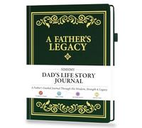SIMSIMY Dad's Life Story Journal, A Family Keepsake with Prompt Questions for Dad to Share His Memories, Hardcover Book Gift for Father's Day Birthday Christmas