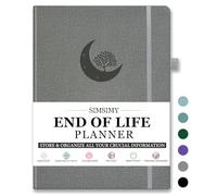 SIMSIMY End of Life Planner, Guided Estate Planning Notebook, Final Arrangements Organizer for Beneficiary, Will Preparation, Last Wishes & Funeral Planning, In Case of Death Organizer, 8.4x11"