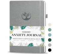 SIMSIMY Mental Health & Anxiety Journal - 91 Days Mood Tracker for Mindfulness, Self Care & Stress Relief, Guided CBT with Mental Health Coloring Book Pages & Dream Diary