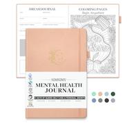 SIMSIMY Mental Health Journal, 91-Day Self Care Journal for Women Men, Guided Anxiety & Stress Relief Journal with Mood Tracker, Cognitive Behavioral Therapy Journaling with Mental Health Coloring