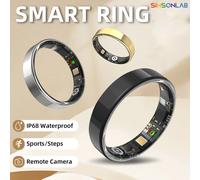SIMSONLAB 2025 Smart Ring Bluetooth Call Heart Rate Blood Pressure Monitor 5ATM Waterproof Health Ring Men Women For Xiaomi Gift Gold