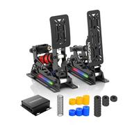 SIMSONN Pro X Ultra Sim Racing Pedals PC Racing Simulator Load Cell HE Hydraulic Pedals Support VAM, VAM RPO Vibration Motor (PROX-P2-H2)