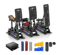 SIMSONN Pro X Ultra Sim Racing Pedals PC Racing Simulator Pedals Load Cell HE Hydraulic Pedals Support VAM, VAM RPO Vibration Motor (PROX U-P3-3 Hydraulic Dampers)