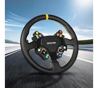 SIMSONN Sim Racing Steering Wheel PC Racing Wheel LED Button Gaming Paddle Shifter Compatible with Logitech G29 G27 T300RS/GT T500 th8a (CarbonFiber S1)