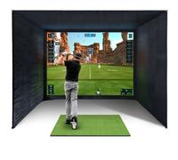 SimSpace Golf Simulator Enclosures 4K Projection Easy Assemble 6 Sizes Available