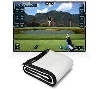 SimSpace Platinum Golf Impact Screen - Projector Screen for Golf Simulator for Home, 4 Layer Performance with Impact-Resistant Foam, Noise Reduction, Ultra 4K HD Clarity, 3 x 3 metres