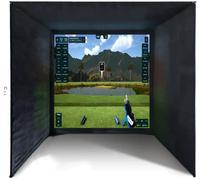 SIMSPACE SIM006 Golf Enclosure - 9'10"ft, Black