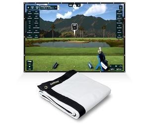 SimSpace Unisex Elite Golf Impact Screen, White, 2.7 X 3 Metres EU