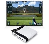 SimSpace Unisex Elite Golf Impact Screen, White, 4 X 3 Metres EU