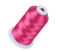 Simthread 5500Yds Embroidery Thread, 5000M High-Yardage 40WT 100% Polyester Thread - 170+ Vivid Colors, High-Speed Rated - Compatible with Brother, Singer, Janome & More - Passion Pink S078