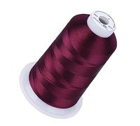 Simthread 5500Yds Embroidery Thread, 5000M High-Yardage 40WT 100% Polyester Thread - 170+ Vivid Colors, High-Speed Rated - Compatible with Brother, Singer, Janome & More - Burgundy Cherry S084