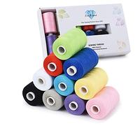 Simthread All-Purpose Sewing Thread, 10 Basic Colours, 1000 Yards Each