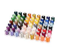 Simthread Embroidery Machine Thread 63 Brother Colors 800 Yards Snap Spools