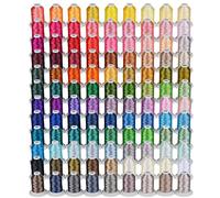 Simthread Embroidery Thread 800 Yards 108 Colors Madeira Compatible with Babylock, Janome, Singer, Husqvarna Embroidery and Sewing Machine