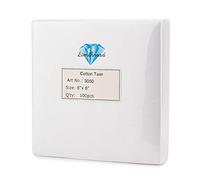 Simthread Tear Away Embroidery Stabilizer Backing - 1.8 Ounces Medium Weight 8" x 8" 100pcs / Pack, Precut Sheets for 4x4 and 6x6 Machine Embroidery Hoops