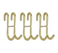 Simtive Shower Door Hooks (3-Pack), Over Door Hooks for Frameless Glass Shower, Gold