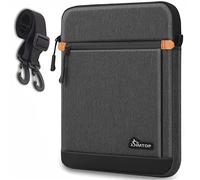 SIMTOP Tablet Sleeve Bag 11inch, iPad Pro (2018-2023),ipad carrying case with Shoulder Strap, ipad accessories Briefcase messenger bags Waterproof Microsoft Surface Go,Dark Grey