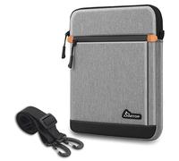 SIMTOP Tablet Sleeve Bag 12.9 inch,Shoulder Bag Men's Compatible New iPad Pro (5th/4th/3rd Gen) 2023-2018,ipad carrying case with Shoulder Strap Waterproof iPad Accessories Polyester,Grey