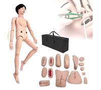 Simulate Patient Care Multi Functions Basic Geriatric Nursing Skills Training Manikin, Trauma Modules Nursing Teaching Mannequin With Interchangeable Genitals For Hospitals(Female)