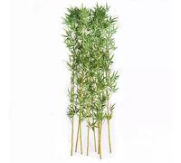 Simulated Bamboo Leaf Branch Outdoor Wedding Decorations Bamboo Artificial Outdoor Plants Greening Indoor Outdoor Home Office Party Wedding (Color : Yellow, Size : A)