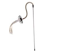 Simulated Big Observed Webspinner Puss Trailer Stick with Running Fringes and Being Toll Promotes Active Play Physical Exercise Soft Chewable Perceived Vaping Device All Cats Participatory Puss Toy