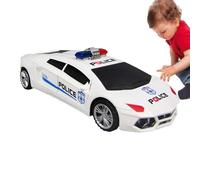 Simulated Car Toy | Funny Realistic Interactive with Lights,Educational Games Cop Car with Automatic Door | for Children Family Birthday Childrens Day Playtime Indoor Bedroom Living Room Party Favors