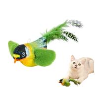 Simulated Cat Toy - Realistic Plush Toy with Soft Pearl Feathers for Healthy Interactive Play | Peer Cat Toy Sound Activated Peer Cats and Kittens