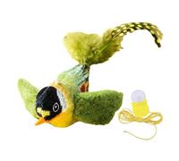 Simulated Chirping Bird Cat Toy, 2.7 * 5 Inch Interactive Toy Bird for Cats, Realistic Chirp Tweet Touch Activated Cat Toy for All Breed, Hanging Cat Exercise Toys Indoor and Outdoor