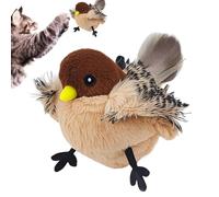 Simulated Chirping Bird Cat Toy - Flapping Bird Cat Toy | Interactive Cat Toy for Cats | Cat Toy with Sound and Feathers | Automatic Indoor Cat Toy