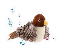 Simulated Chirping Bird - Interactive Cat Toy, Indoor Cat Exercise, Realistic Sound Movement | Cute Stimulating Bird Toy Cats, Safe Material Engaging Pet Toy