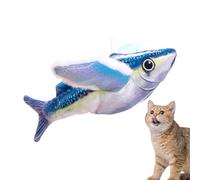 Simulated Chirping Cat Toy - Rechargeable Sound Fish for Pet | Interactive Cat Flapping Chirping Fish Toy for Training Stress Relief Behavioral Enrichment Entertainment Indoor Outdoor