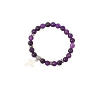 Simulated Crystal Beads Adjustable Design to Fit Wrist Size Symbol Jewelry Green Aventurine Beads, フリーサイズ