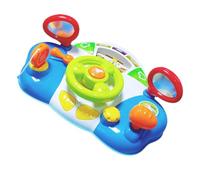 Simulated Driving Controller - 14.17x9.65x5.71 Inch Funny Interactive Display On The Road On The Move | Bright Indicators Learning Station Activity Center Kindergarten Sensorial