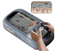 Simulated Driving Racing Car Game with Sound, Steering Racing Wheel Toy, Interactive Driving Simulation Toy with 200 Challenges, Educational Car Racing Adventure Toys for Kids