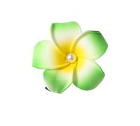 Simulated Egg Flower Hair Clip For Vacation, Side Clip Flower Hair Clip, Duckbill Clip Hair Accessory(Green2,8cm)