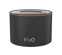 Simulated Flame Aroma Diffuser, Elegant Gradient Flame Humidifier And Essential Oil Diffuser 160ML For A Tranquil Living Space(Black)