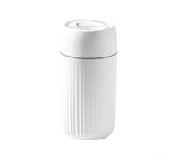 Simulated Flame Aroma Diffuser Humidifier for Relaxing Atmosphere in Car, Office, or Bedroom (White)